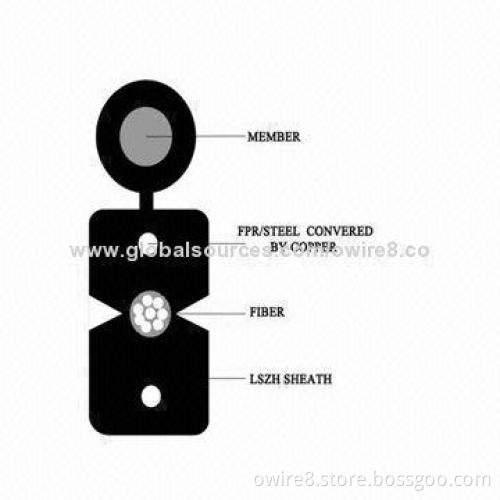FTTH drop cable, GYXFCH outdoor self supporting